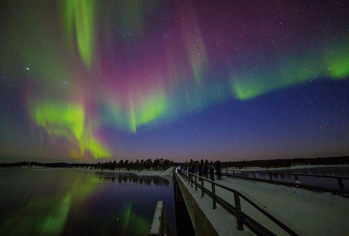 Wildnis unter dem Polarlicht - Inari