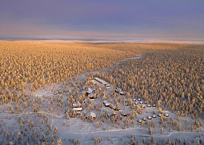 Wildnis unter dem Polarlicht - Muotka Saariselkä