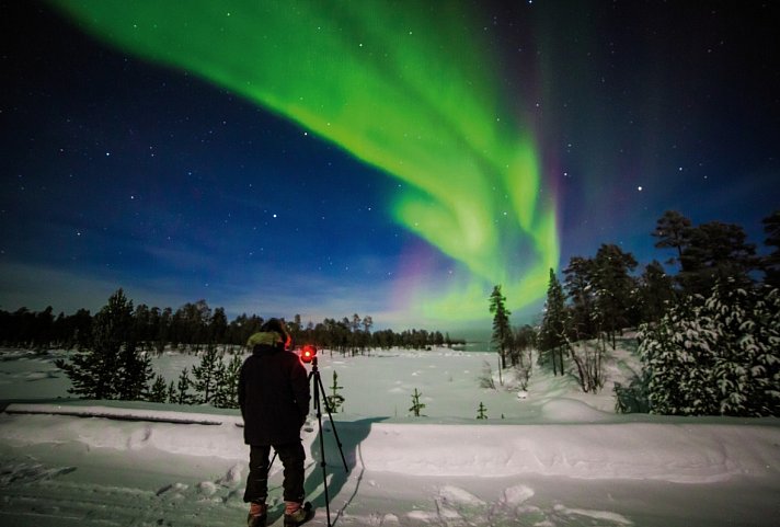 Wildnis unter dem Polarlicht - Nellim