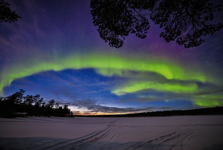 Wildnis unter dem Polarlicht - Nellim