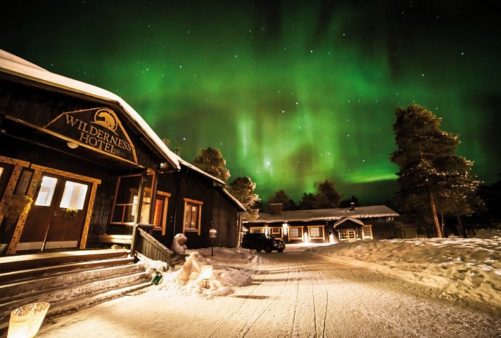 Wildnis unter dem Polarlicht - Nellim