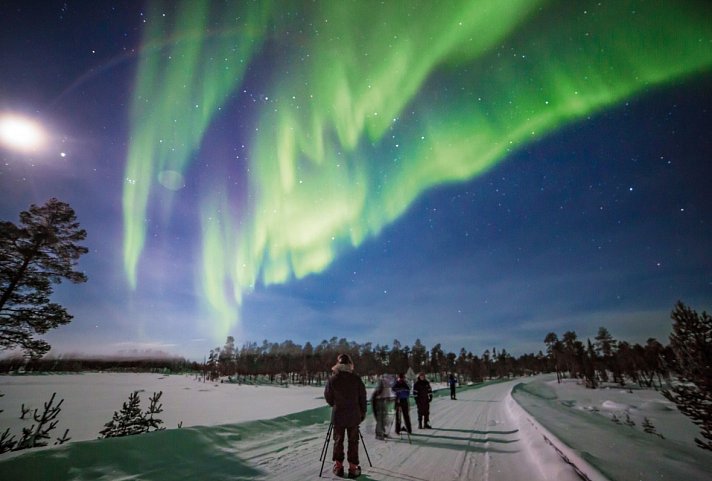 Wildnis unter dem Polarlicht - Nellim