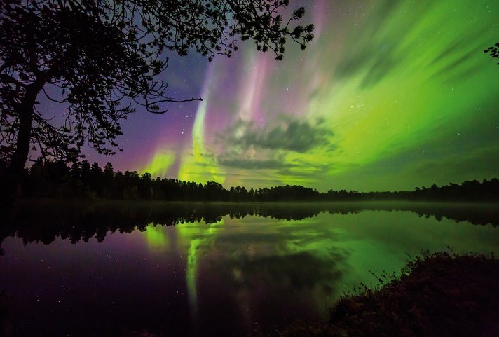 Wildnis unter dem Polarlicht - Nellim