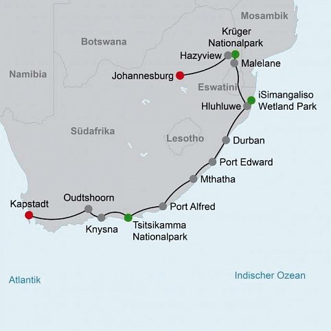 Best of South Africa (Privatreise)