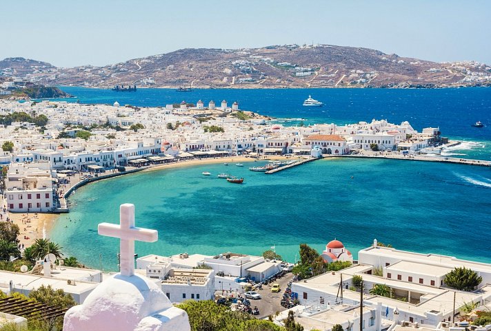 Kykladen-Inselhüpfen: Santorin, Mykonos, Paros, Naxos (15 Tage)