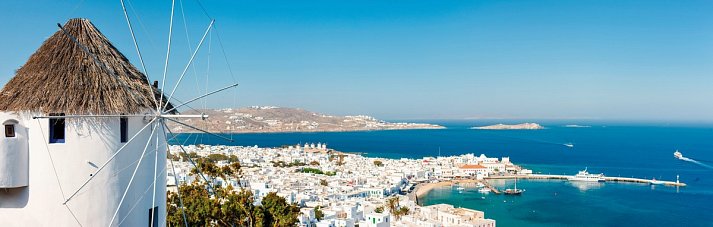 Kykladen-Inselhüpfen: Santorin, Mykonos, Paros, Naxos (15 Tage)