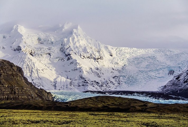 Hochland, Gletscher und Geysire