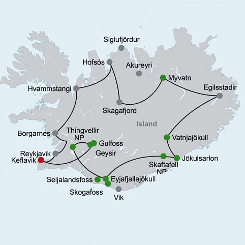 Go Green - Mit dem E-Auto rund um Island