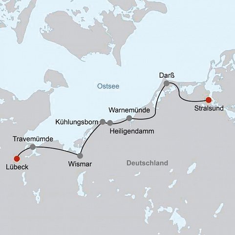 Romantisches Radeln am Ostseeküstenradweg ab Lübeck