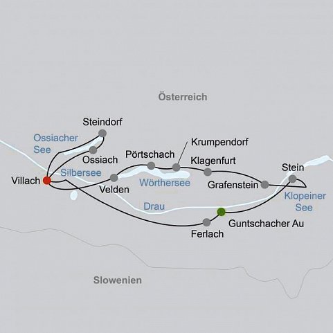 Kärntner Seen & Drau Radweg