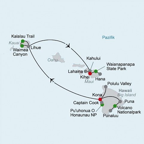 Trauminseln Hawaii aktiv erleben