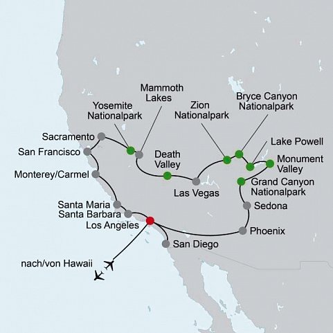 Das Beste vom Westen & Inselzauber Hawaii - Oahu (19 Nächte)