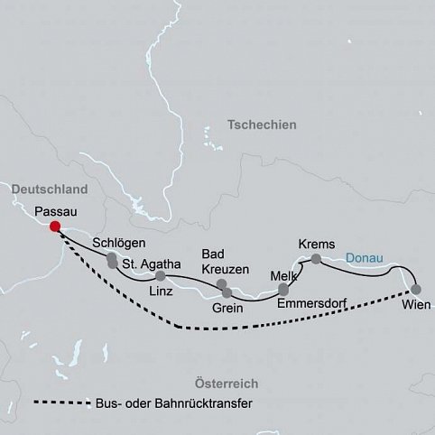 Donau-Radweg mit Charme