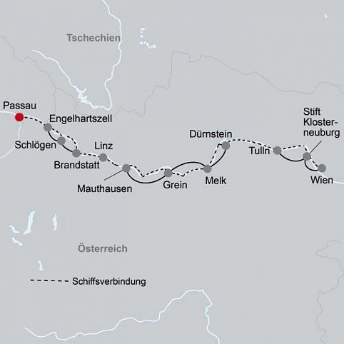 MS SE-Manon - Entlang der Donau bis Wien