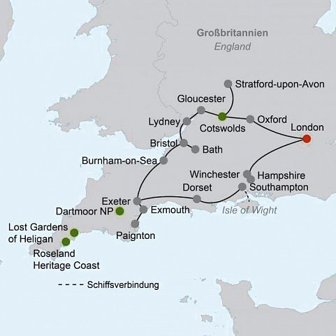 Südengland entspannt entdecken