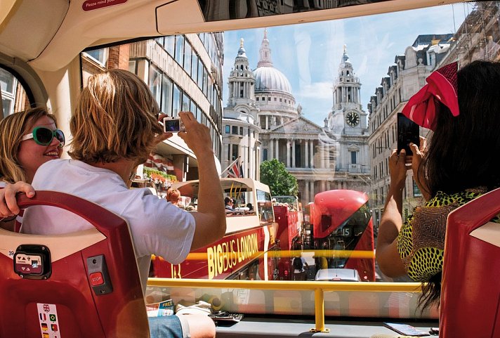 Big Bus Tours - Hop on Hop off Tour London inklusive Bootsfahrt