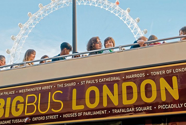 Big Bus Tours - Hop on Hop off Tour London inklusive Bootsfahrt