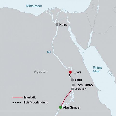 Klassische Nilkreuzfahrt mit MS Nile Premium