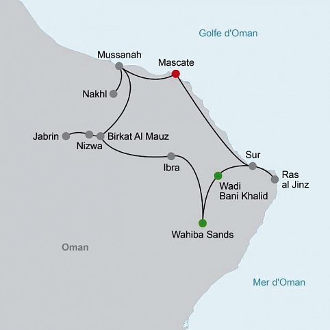 Faszinierendes Sultanat Oman per Pkw