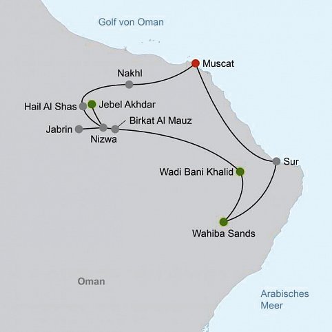 Abenteuer Oman Gruppenreise mit Geländewagen