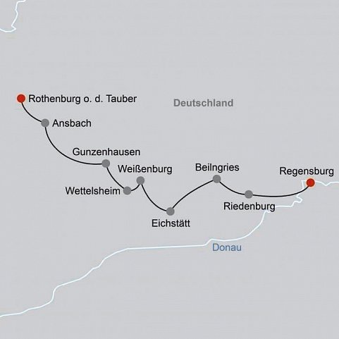 Altmühltal-Radtour klassisch