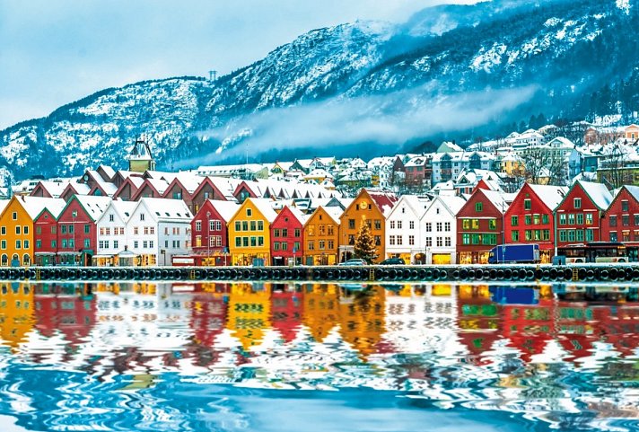 Mit Schiff und Bahn von Oslo nach Bergen im Winter