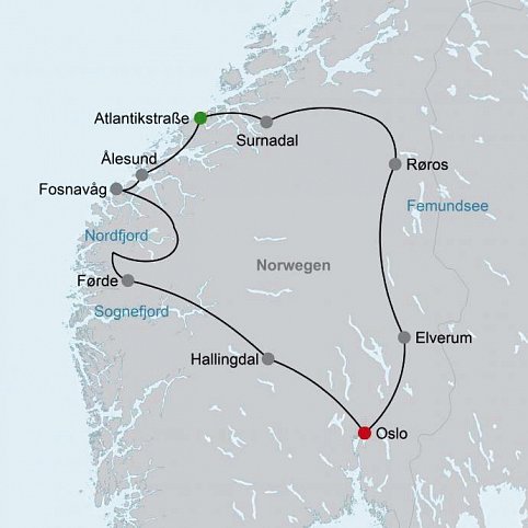 Reizvolles Norwegen