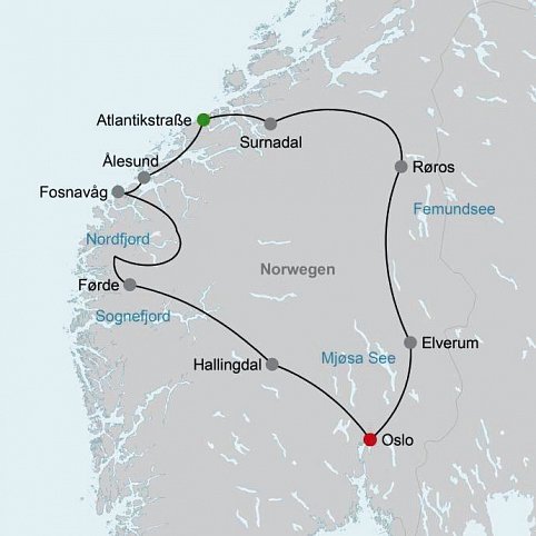 Reizvolles Norwegen