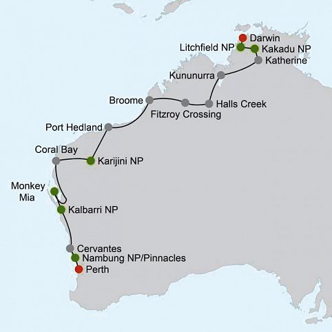 Westküste auf eigene Faust (Perth - Broome, 11 Nächte)