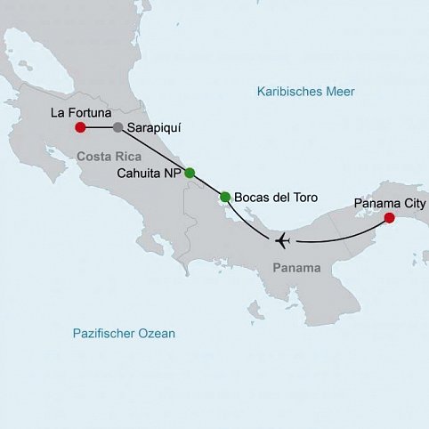 Panama & Costa Rica: Zwischen Palmen und Vulkanen