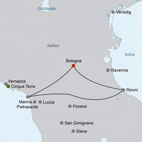 Autotour Rimini und Versiliaküste