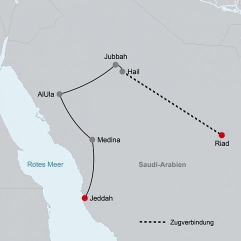 Saudi-Arabien Kompakt - von Riad über AlUla nach Jeddah