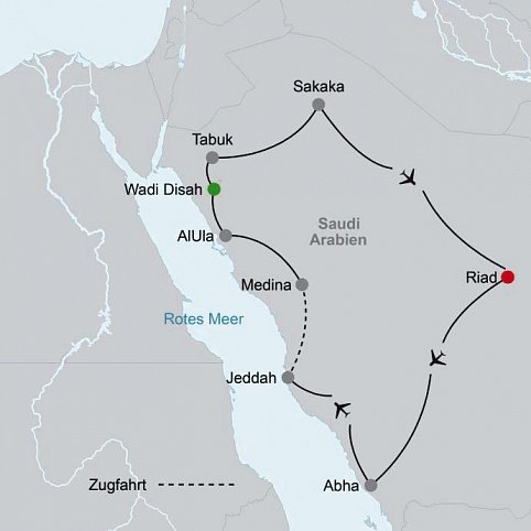 Große Saudi-Arabien Rundreise