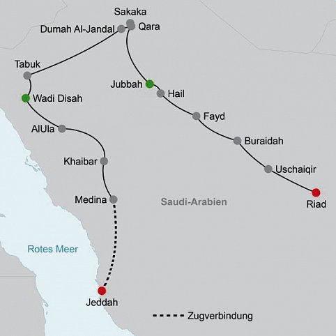 Große Saudi-Arabien Rundreise