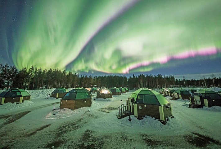 Polarlichtjagd im SnowHotel