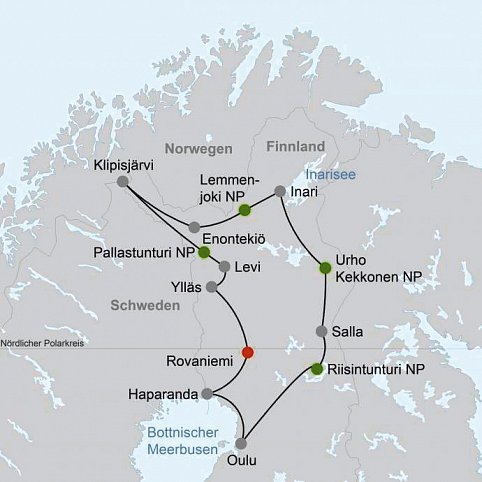 Die Weiten Finnisch Lapplands