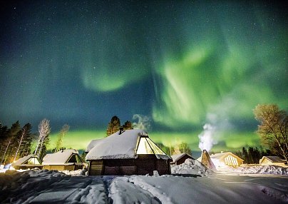 Polarkreismetropole Rovaniemi im Aurora Cabin Rovaniemi