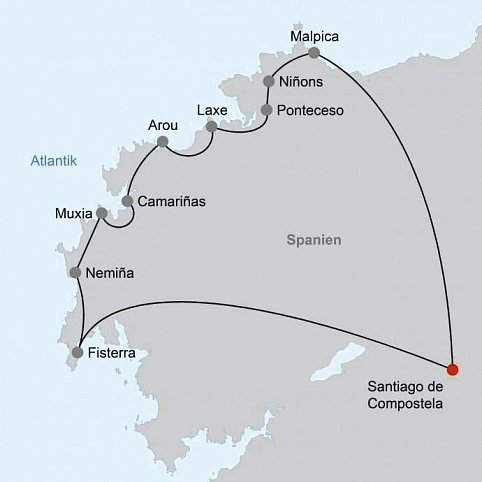 Leuchtturmwanderung – Camino dos Faros