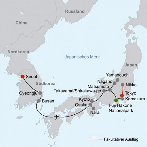 Japan & Korea: Kaleidoskop Fernost (nur Landprogramm)