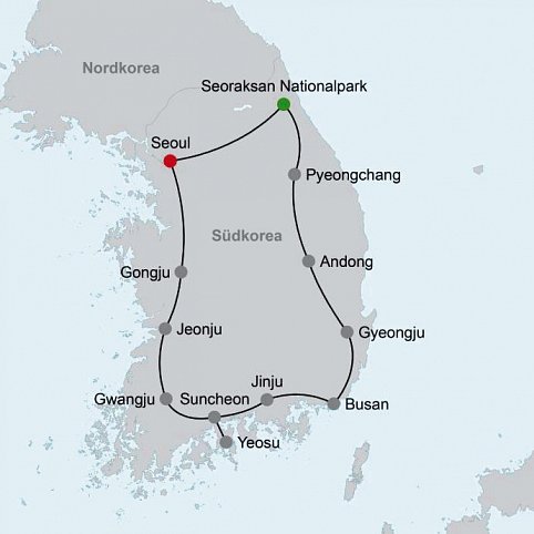 Südkorea zum Kennenlernen