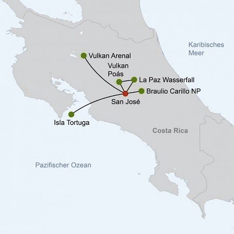 Highlights um San José (deutschsprechende Reiseleitung)