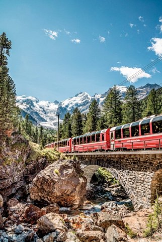 Bahnrundreise mit Glacier und Bernina Express