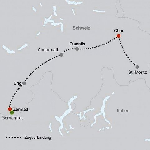 Winterlicher Alpenzauber - Schweizer Berge und Glacier Express