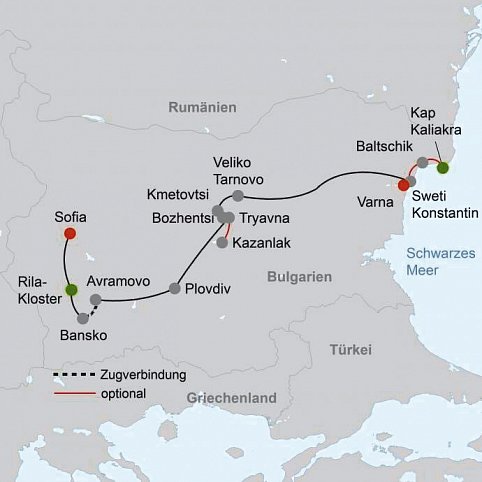 Höhepunkte Bulgariens