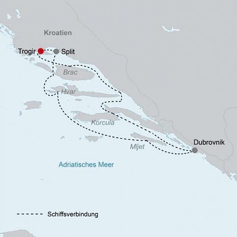 Riva Kreuzfahrt ab/bis Trogir