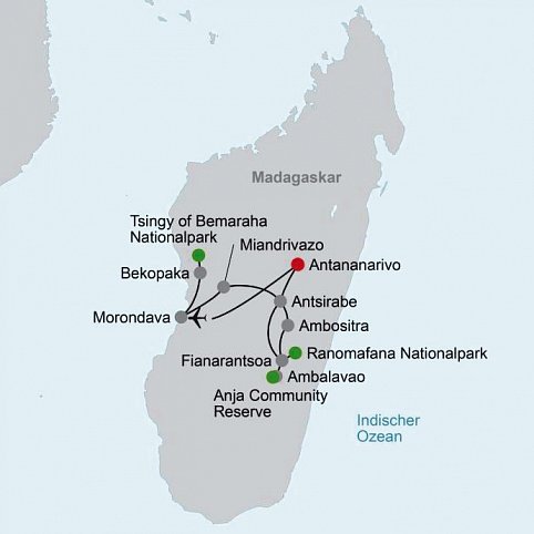 Höhepunkte Madagaskars