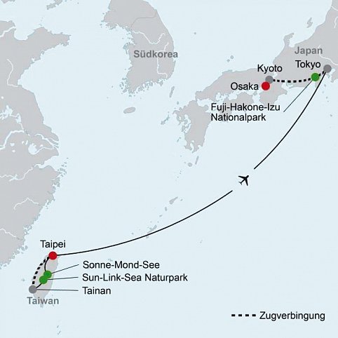 Taiwan und Japan entdecken (inkl. Flug)