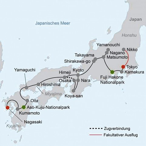 Japan für Liebhaber (nur Landprogramm)