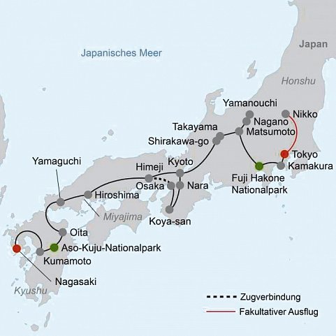 Japan für Liebhaber (nur Landprogramm)