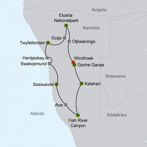 Namibia zum Verweilen Nordwärts